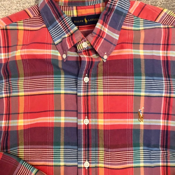 Ralph Lauren Plaid Button Front Shirt - Picture 2 of 8